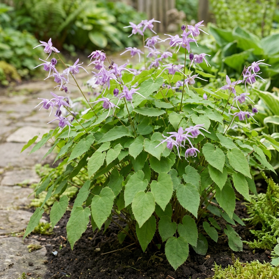 Floraison de Epimedium lilafee